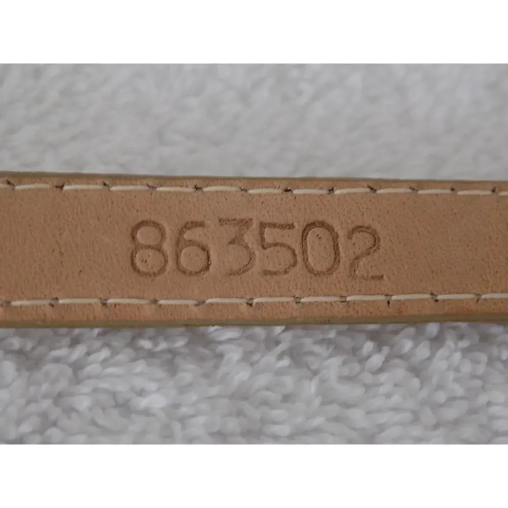 DKNY Italian calfskin leather snakeskin skinny belt size Small